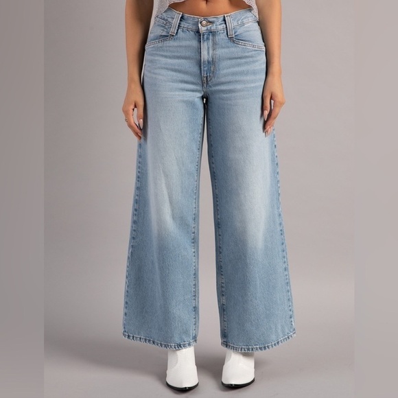 Levi’s 94 Baggy Jeans Pant Mid Wide Denim Classic Y2K Festival Concert Blue 34 - Picture 13 of 14